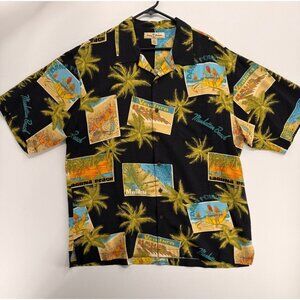 Tommy Bahama California Beach Hawaiian Camp Shirt Mens XL 100% Silk
